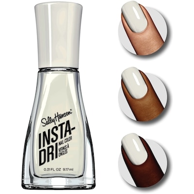 Insta-Dri Nail Polish, White On Time