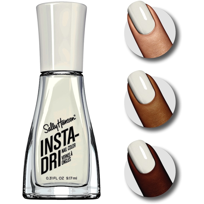 Insta-Dri Nail Polish, White On Time
