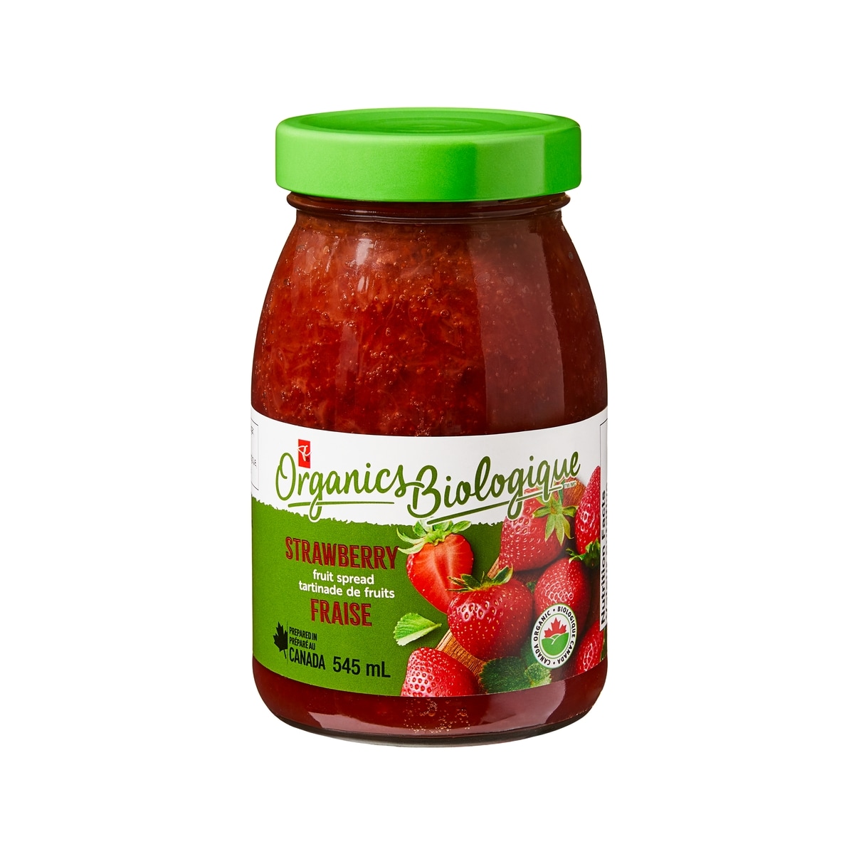 PC Biologique Tartinade De Fruits Fraise 545 ml, 1,37 $/100ml