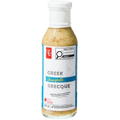 President's Choice Greek Vinaigrette 350 ml, $1.14/100ml