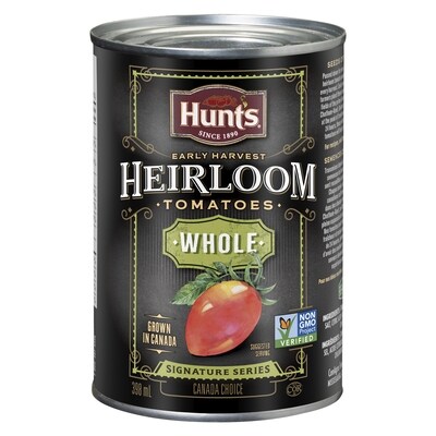Hunt's Heirloom Whole Tomato 398 ml, $0.75/100ml