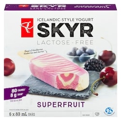 Skyr Icelandic-Style Yogurt Bars, Superfruit