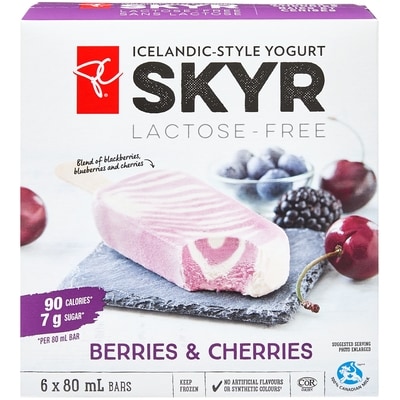 President's Choice Skyr Icelandic-Style Yogurt Bars, Superfruit 480 ml, $1.56/100ml