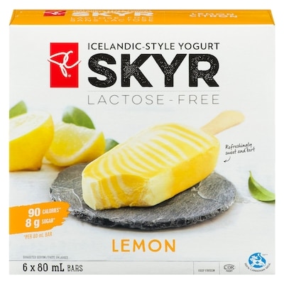 President's Choice Lemon Skyr Icelandic-Style Lactose Free Frozen Bars 480 ml, $1.25/100ml
