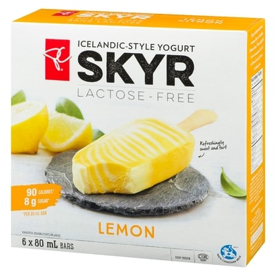 Lemon Lactose-Free Skyr Icelandic-Style Frozen Yogurt Bars