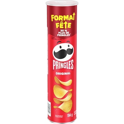 Pringles Méga boîte de croustilles Original 194 g, 1,44 $/100g