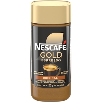 Nescafe GOLD Espresso Premium Instant Coffee With Rich Crema 100 g, $6.99/100g