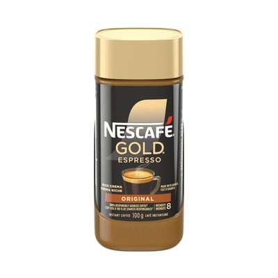 Nescafe GOLD Espresso Premium Instant Coffee With Rich Crema 100 g, $9.99/100g