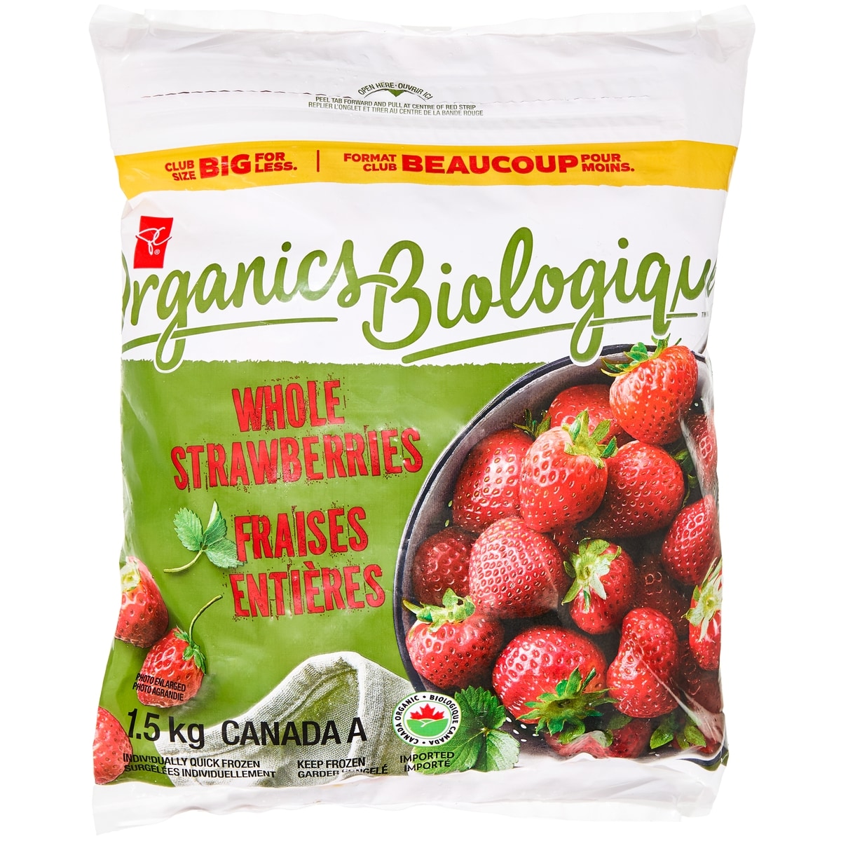 PC Organics Organic Frozen Strawberries