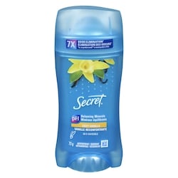 Secret Antisudorifique et désodorisant invisible en bâton, parfum Vanille 73 g, 12,04 $/100g