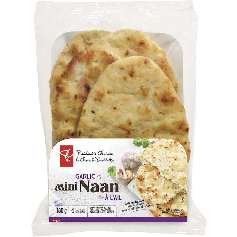 Mini Naan Garlic 4 Flatbreads