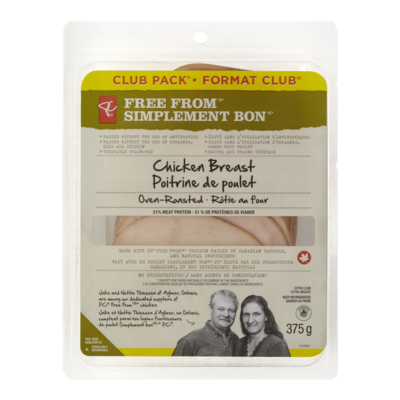 le Choix du Président Poitrine De Poulet Rôtie Au Four Simplement Bon 375 g, 4,00 $/100g