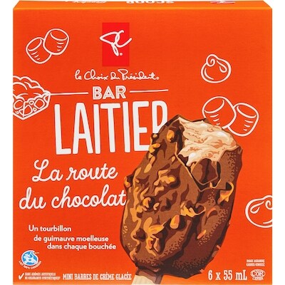 Mini barres de crème glacée, rocky road