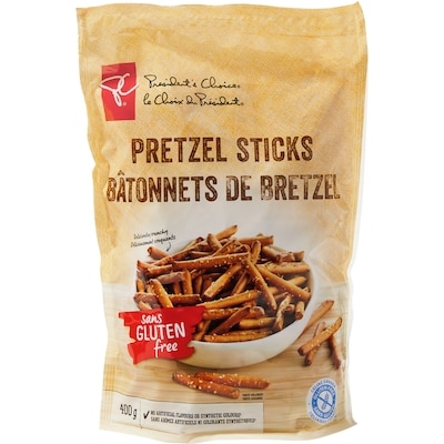 President's Choice Pretzel Sticks 400 g, $2.25/100g