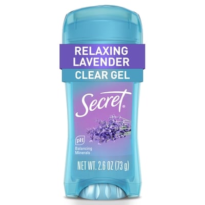 Secret Clear Gel Antiperspirant and Deodorant, Lavender Scent 73 g, $11.63/100g