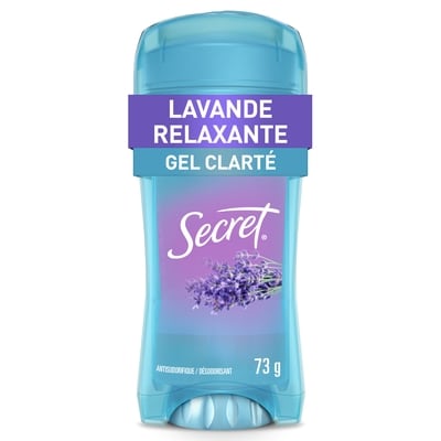 Secret Antisudorifique et désodorisant gel clarté Fraîcheur, parfum Lavanderammes 73 g, 12,04 $/100g