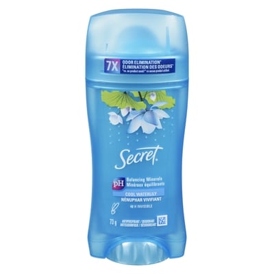 Secret Invisible Solid Antiperspirant and Deodorant, Waterlily Scent 73 g, $13.00/100g