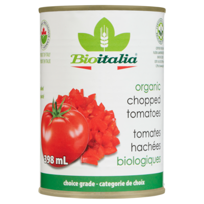 Bioitalia Organic Chopped Tomatoes 398 ml, $0.88/100ml