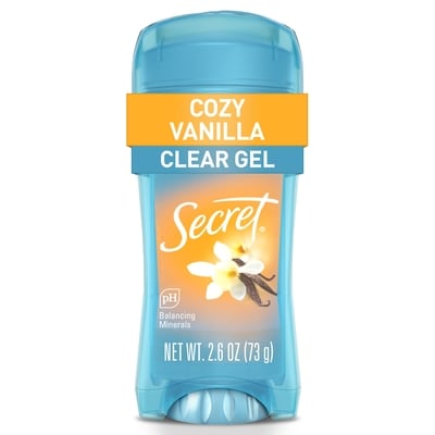 Secret Clear Gel Antiperspirant and Deodorant, Vanilla Scent 73 g, $10.40/100g