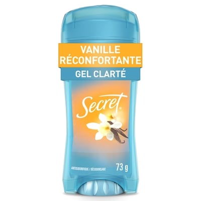 Secret Antisudorifique et désodorisant gel clarté Fraîcheur, parfum Vanillerammes 73 g, 12,04 $/100g