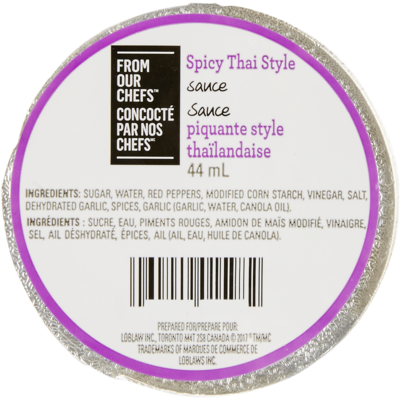From Our Chefs Spicy Thai Dipping Sauce 44 ml, $2.25/100ml