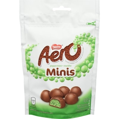 Nestlé Chocolat au lait  Aero Minis Menthe 135 g, 5,18 $/100g