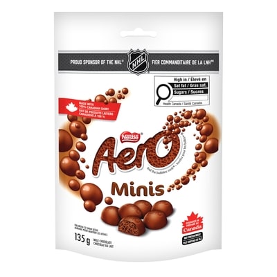 Nestlé Aero Chocolat Au Lait Minis 135 g, 5,18 $/100g