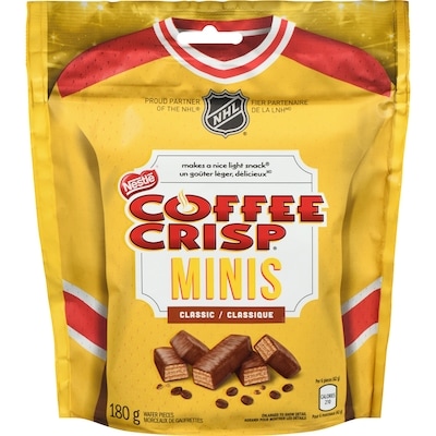 Nestlé Coffee Crisp Minis Classic Chocolate Wafer Bars Pouch 180 g, $2.66/100g
