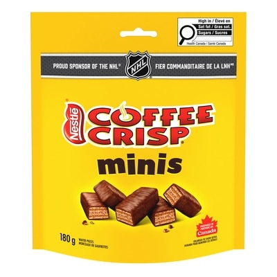Nestlé Coffee Crisp Minis Classic Chocolate Wafer Bars Pouch 180 g, $3.88/100g