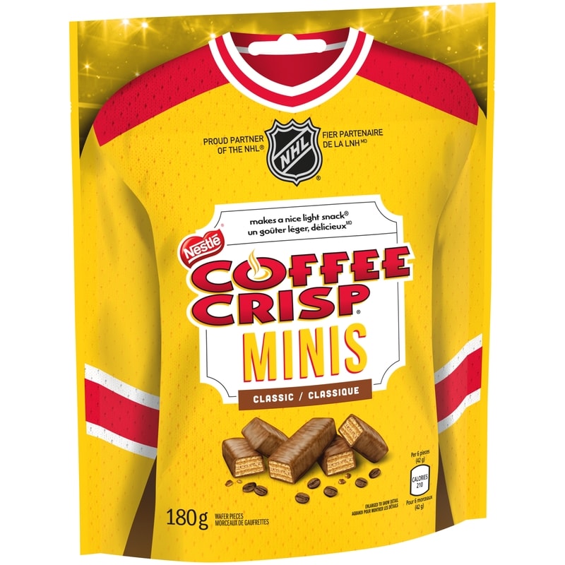 Coffee Crisp Minis Classic Chocolate Wafer Bars Pouch