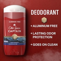 Old Spice Red Collection Deodorant for Men, Captain Scent - 85 g
