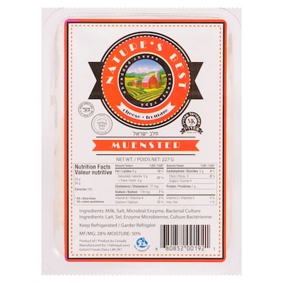 Nature's Best Shredded Muenster Cheese 227 g, $2.86/100g