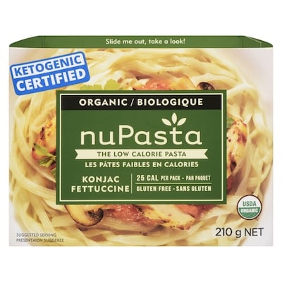 nuPasta Pâtes alimentaires fettucine biologiques 210 g, 2,38 $/100g