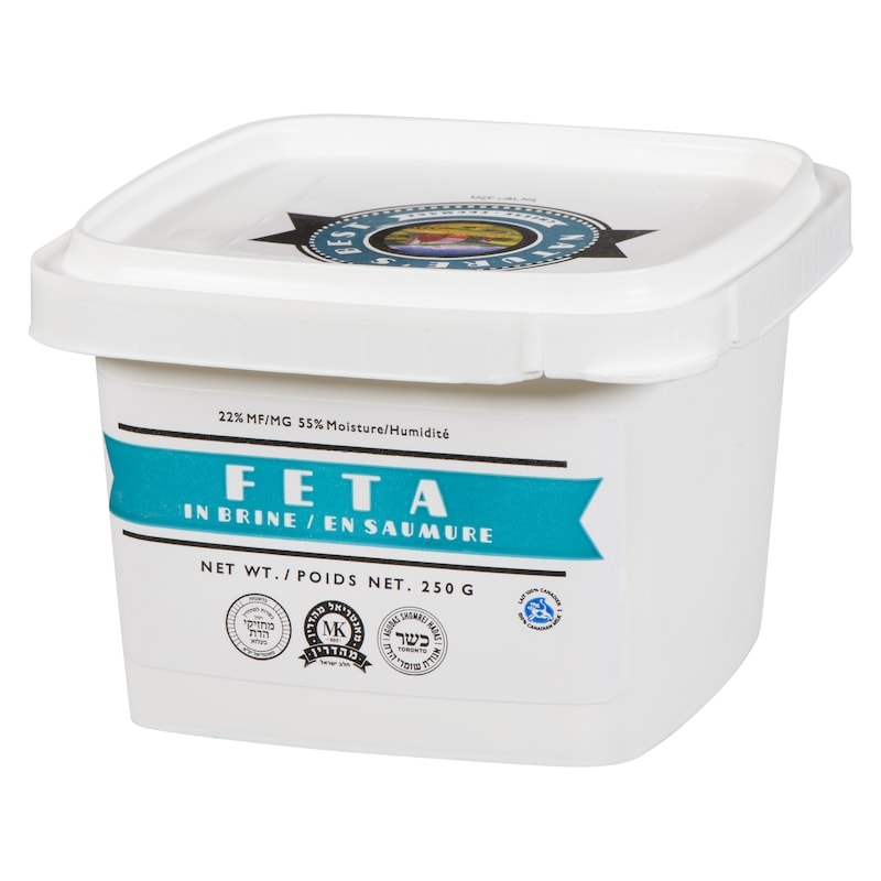 Kosher Cheese Feta in Brine, 22% MF