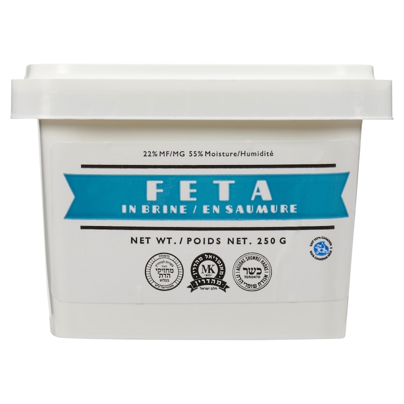 Kosher Cheese Feta in Brine, 22% MF