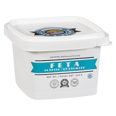 Fromage feta en saumure, 22 % M. G. casher