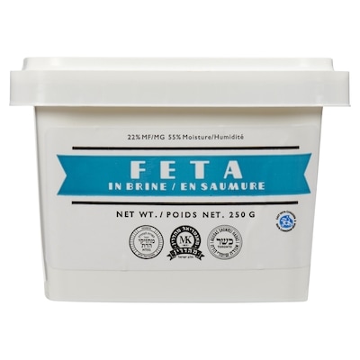 Fromage feta en saumure, 22 % M. G. casher