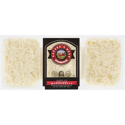 Nature’s Best Nature's Best Fromage en Tranches Rapé Leger Mozzarella 22% MG casher 800 g, 4,00 $/100g