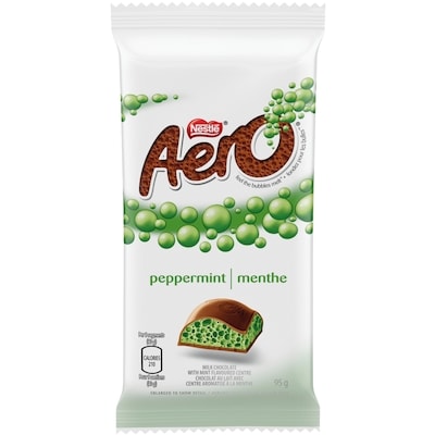 Aero Nestlé Milk Chocolate, Peppermint 95 g, $2.63/100g