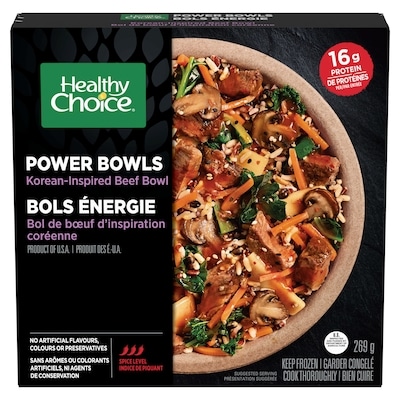 Healthy Choice Bols énergie bol de bœuf d'inspiration coréenne 269 g, 2,97 $/100g