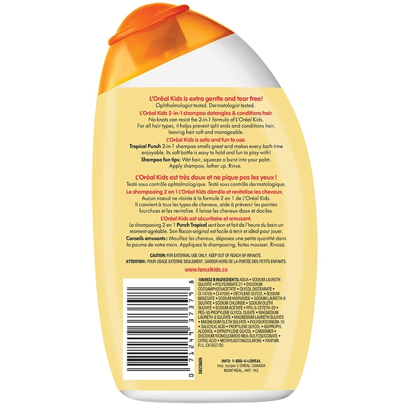 L'oreal Kids Kids 2 in 1 Extra Gentle Shampoo Tropical Punch