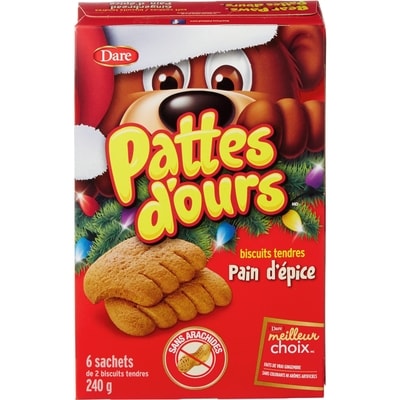 Dare Biscuits Pattes d’ours Pain d’épice 240 g, 1,16 $/100g