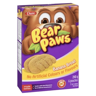 Bear Paws Banana Bread Cookies