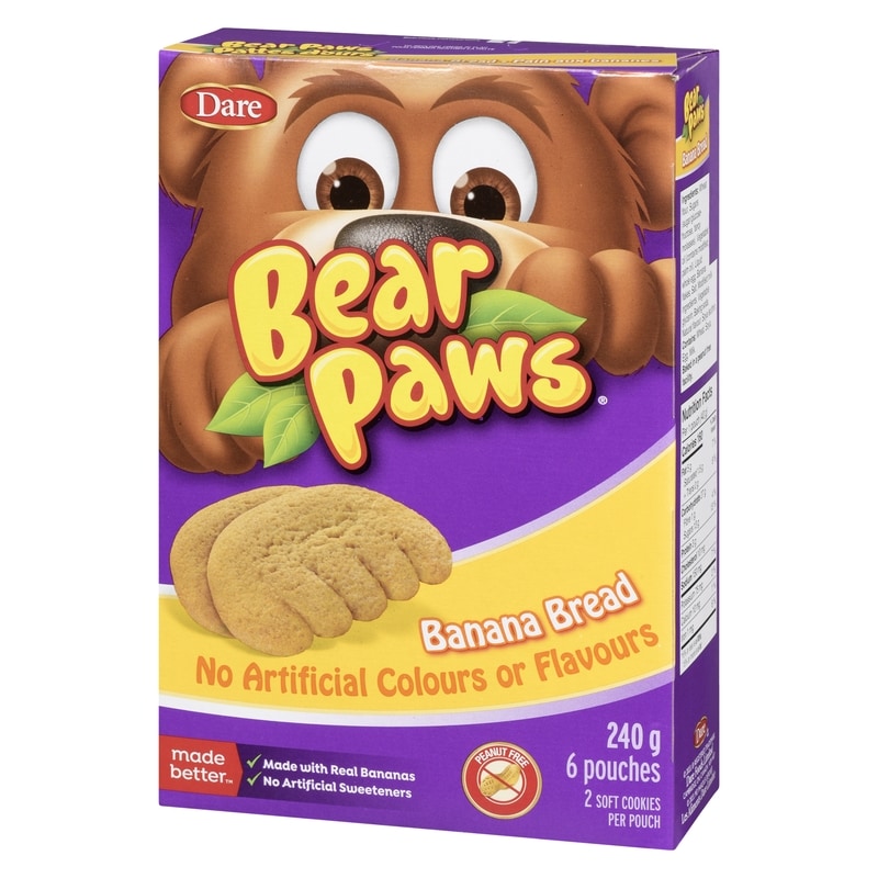Bear Paws Banana Bread Cookies