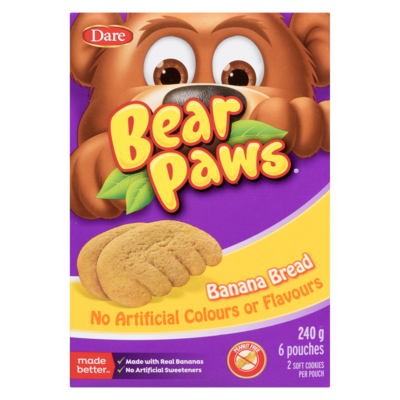 Bear Paws Banana Bread Cookies