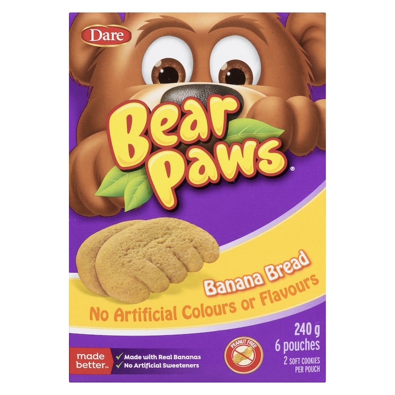 Bear Paws Banana Bread Cookies