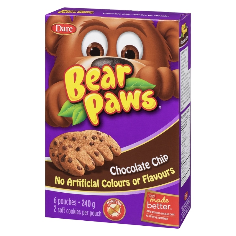 Bear Paws Chocolate Chip Cookies