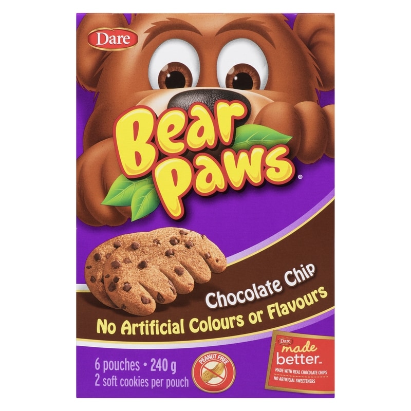 Bear Paws Chocolate Chip Cookies