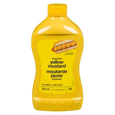 No Name Yellow Mustard 650 ml, $0.35/100ml