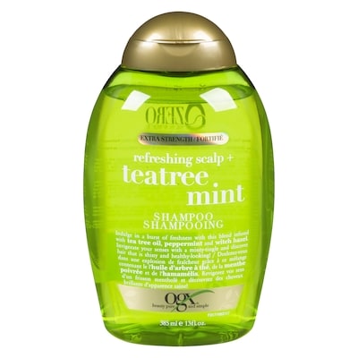 Ogx Shampoo Extra Strength Refreshing Scalp + Teatree Mint 385 ml, $3.11/100ml